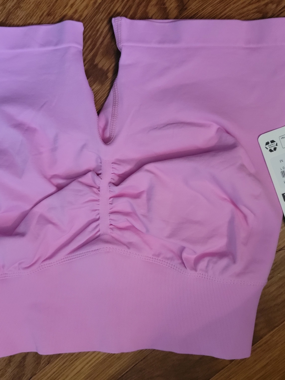 ALO Yoga Pink Seamless Ruched Athletic Shorts